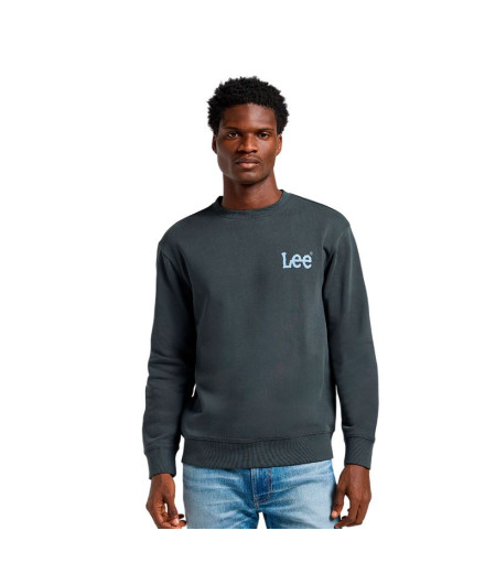 Sweat Homme Lee Wobbly Lee Sws Washed Black