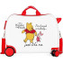 Valise Enfant Disney Abs Rolling 4W.(2 Multi.) 45Cm. Winnie & Piglet Blanc