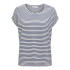 T-shirt Only Onlmoster Stripe S/S O-Neck Cloud Dancer Femme