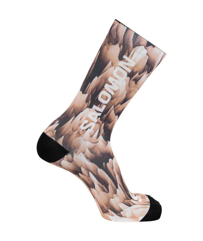 Chaussettes Running Salomon de Creamy Lava Crew...