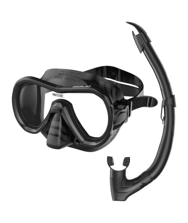Set Bis Giglio Wv.S/Bl Black With Valve Seac