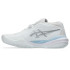 Chaussures Tennis Gel Femme de ASICS -Resolution X Clay Blanc/Argent