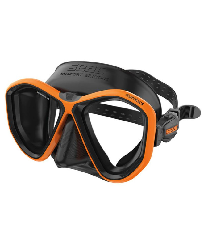 Masque asiatique Symbol S/Bl Orange Seac