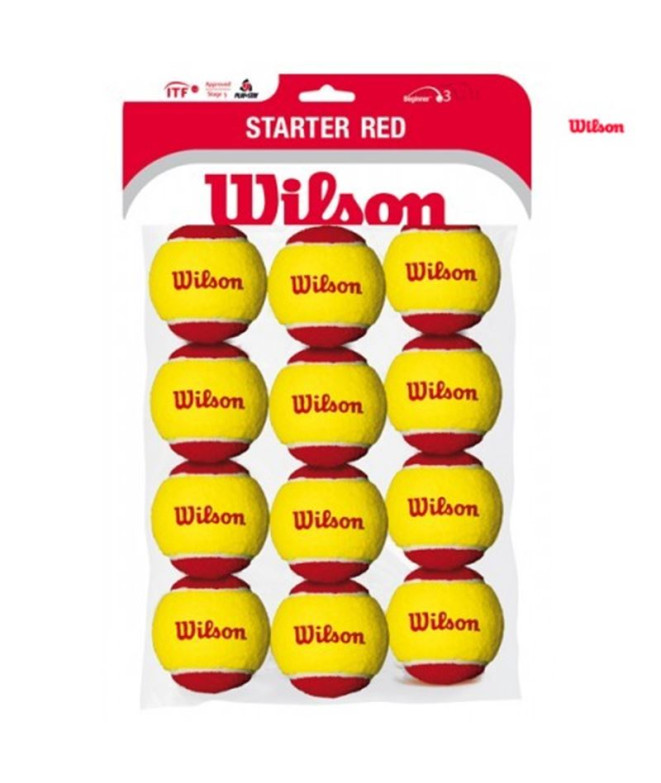Balles Tennis Wilson Starter Pack de Red Tball...
