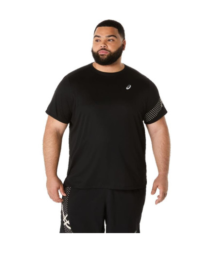 T-shirt Running Haut Homme by ASICS ASICS Icon Ss Noir