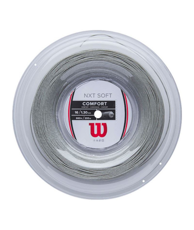 Set cordage Wilson de NXT SOFT 16 REEL Silver 16G