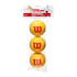 Balles Tennis Wilson Starter Pack Enfant de Tour Foam Tball 3 Jaune/