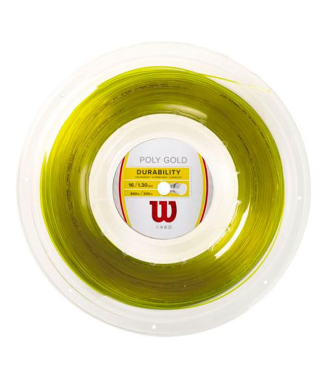 Cordage Tennis Wilson de Poly Gold Reel Gold