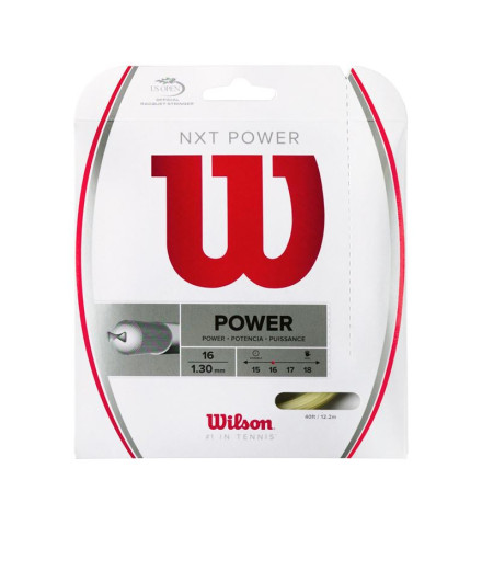 Cordage Tennis Wilson de Nxt Power 16 Natural