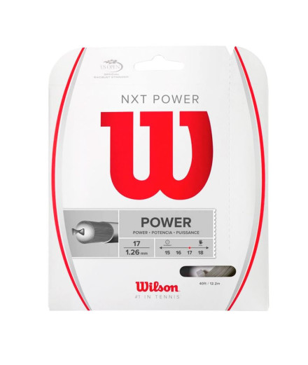 Cordage Tennis Wilson de Nxt Power 17 Natural