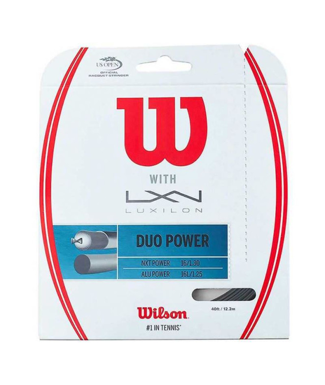 Cordage Tennis Wilson de Duo Power Alu P 125 &...