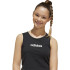 T-shirt adidas Fille Jg Linear Tank Noir/Blanc