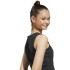 T-shirt adidas Fille Jg Linear Tank Noir/Blanc