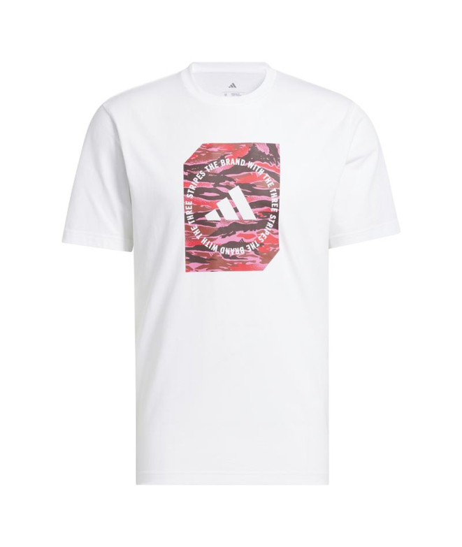 T-shirt adidas Homme Boîte Camo Blanc