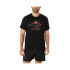 T-shirt Trail Haut Homme de ASICS Fujitrail Logo Ss Noir/Carbone/Coral