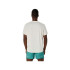 T-shirt Trail Haut Homme de ASICS Fujitrail Logo Ss Beige/Blanc
