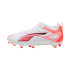 Chaussures de Football sala Puma Ultra 5 Match Fg/Ag, Blanc Enfant