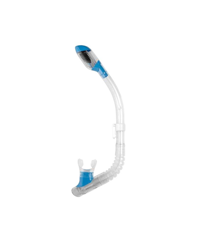 Tuyau de plongée Cressi Dry Junior Transp.-Bleu