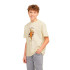 T-shirt Enfant Jack & Jones Joranatomy Skull Ss Crew Neck Sn Antique White