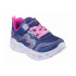 Chaussures Skechers Fille Lumières en forme de cœur - Bleu marine rétro