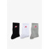 Chaussettes New Balance Pack Kids Patch Logo Crew 3 Wm Wht/Multi