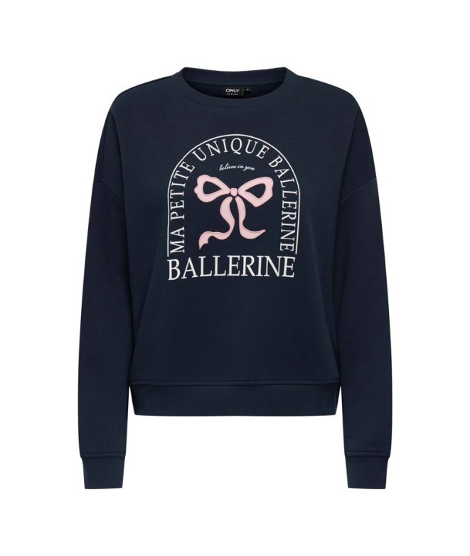 Sweat Femme Only Onl Life L/S Crew O.Size State...