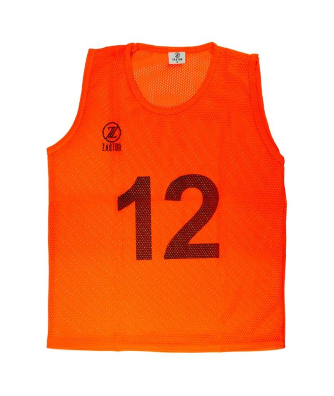 Set Petos Numérotés Compétence (1-12) - Orange...