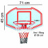 Set Tableau de basketball Enebe 730001 Moxen tir 71x45cm