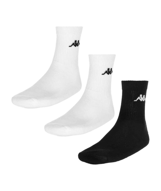 Chaussettes Kappa Chimido Sport Co X3 Blanc Noir