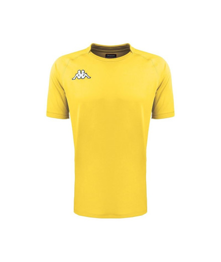 T-shirt Rugby Kappa Homme Telese Jaune Chrome