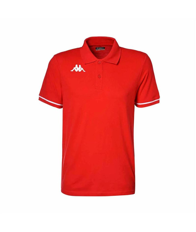 Polo Kappa Homme Barli Rouge/Blanc