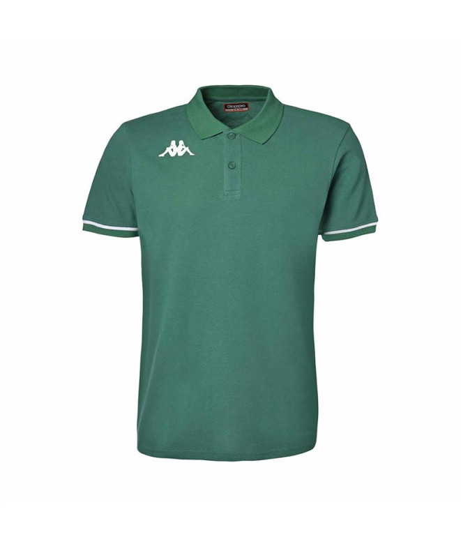 Polo Kappa Homme Barli Vert/Blanc