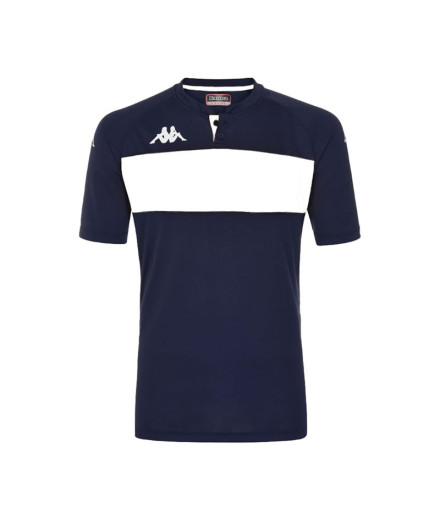 Polo Fitness Kappa Homme Dalto Bleu Marine/Blanc