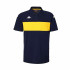 Polo Kappa Homme Dianetti Bleu Marine/Jaune Chrome