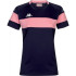 T-shirt Football Kappa Femme de Dareta Bleu Marine/Rose