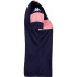 T-shirt Football Kappa Femme de Dareta Bleu Marine/Rose