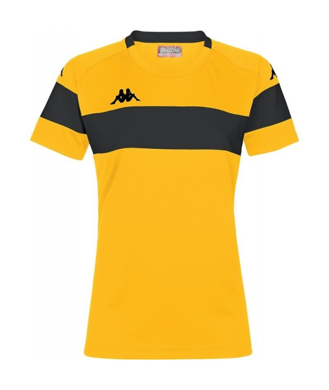 T-shirt Football Kappa Femme de Dareta Jaune...