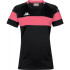 T-shirt Football Kappa Femme de Dareta Noir/Fuchsia