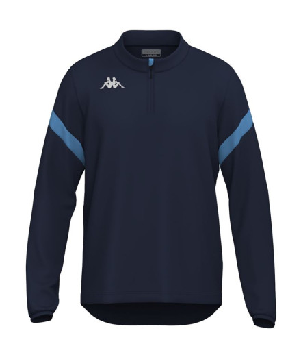 Sweat Fitness Kappa Homme Dolvole Bleu Marine/Bleu Ciel