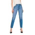 Pantalon Only Onlemily Str Ank Dst Rea697 Light Blue Denim Femme