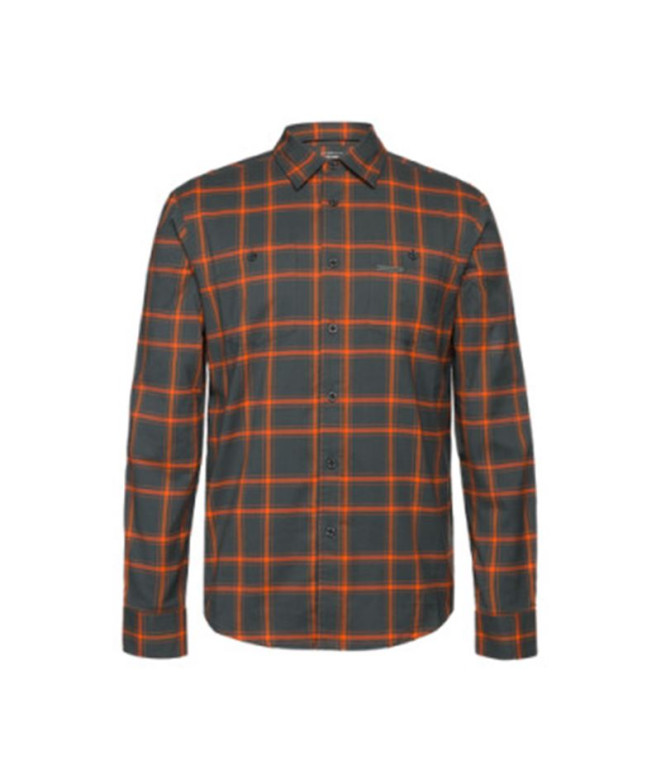 Chemise Trangoworld Homme Zernez Gris/Orange