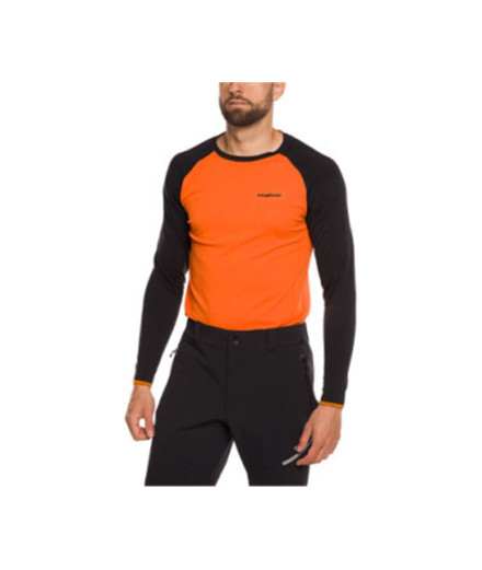 T-shirt Trangoworld Homme Intérieur Clarac Orange vif/caviar