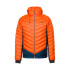 Veste Trangoworld Homme Medel Orange vibrant/Bleu Deja Vu/Ombre foncée