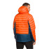 Veste Trangoworld Homme Medel Orange vibrant/Bleu Deja Vu/Ombre foncée