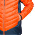 Veste Trangoworld Homme Medel Orange vibrant/Bleu Deja Vu/Ombre foncée