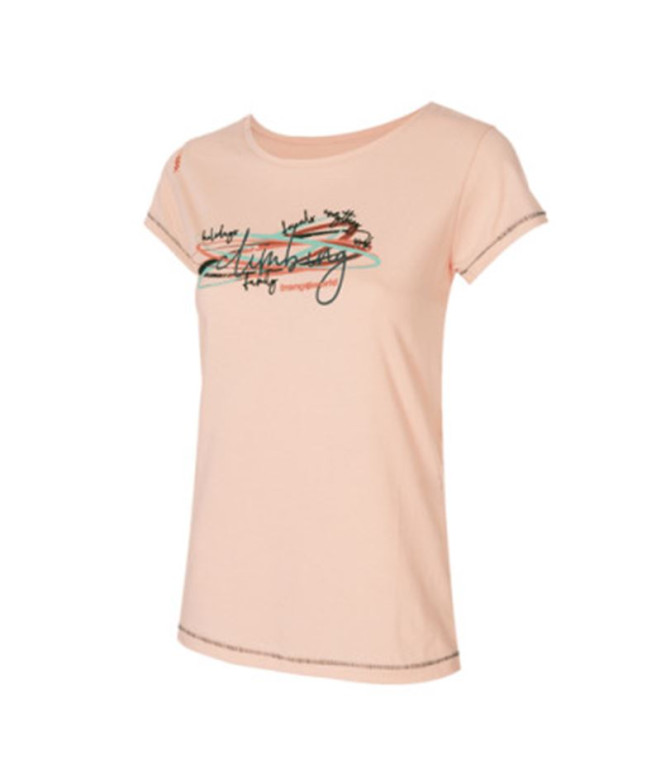T-shirt Trangoworld Femme Cervia Pêche pâle