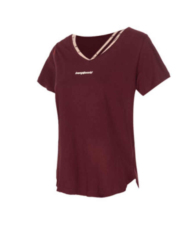 T-shirt Trangoworld Femme Garbi Comb Cabernet