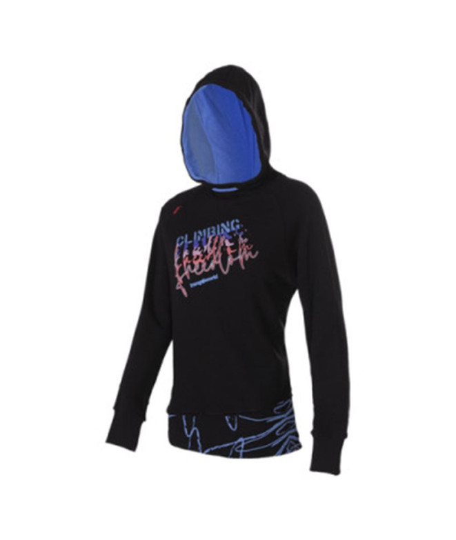 Sweat Trangoworld Femme Rosendal Caviar/Bleu Cyan