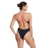 Maillot de bain Natation Femme de Zoggs Blaze Skyback Noir/Magenta