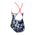 Maillot de bain Natation Fille by Zoggs Marble Sprintback Black Front Lined